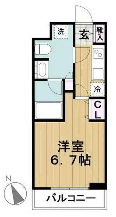 パシフィックコート目黒南 3階階 間取り