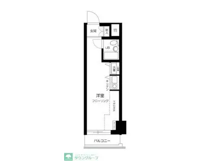 スカイノブレ御徒町(ワンルーム/4階)の間取り写真