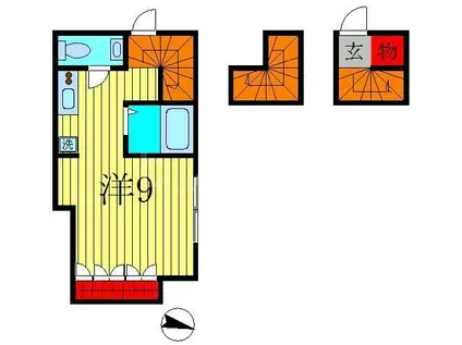 CITTA金町(ワンルーム/3階)の間取り写真