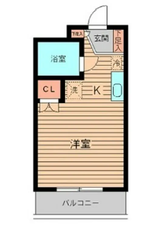 美山コーポ向ヶ丘 1階階 間取り