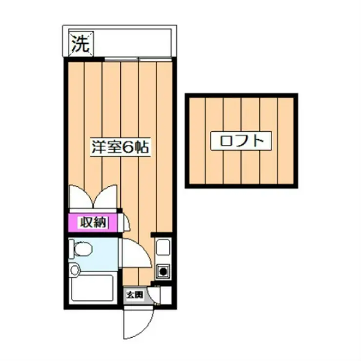 ロフト武蔵台 2階階 間取り