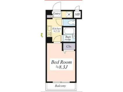 第1芙蓉ハイツ(1K/1階)の間取り写真