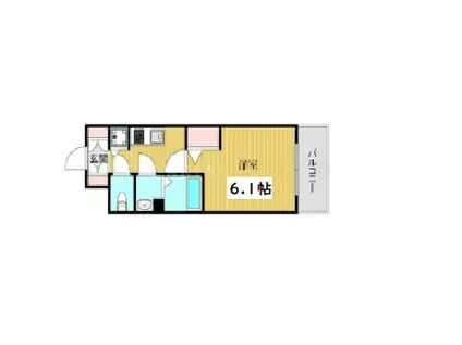 プレサンス難波フィネスト(1K/10階)の間取り写真