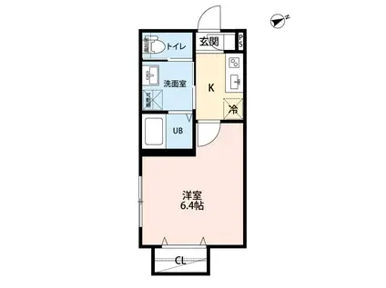 BAILA &PREMIUM(1K/2階)の間取り写真