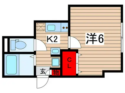 千葉市中央区神明町計画(1K/1階)の間取り写真