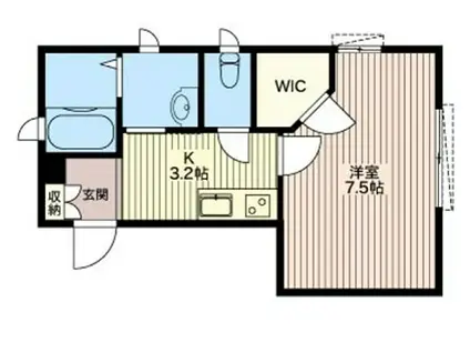 セレナヴィラ新蒲田(1K/1階)の間取り写真