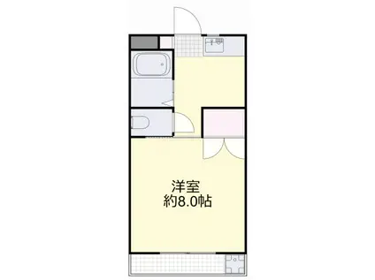 フローリッシュ神田I(1K/4階)の間取り写真