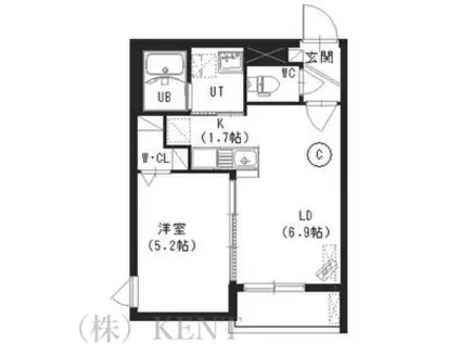 アートレータ発寒(1LDK/3階)の間取り写真