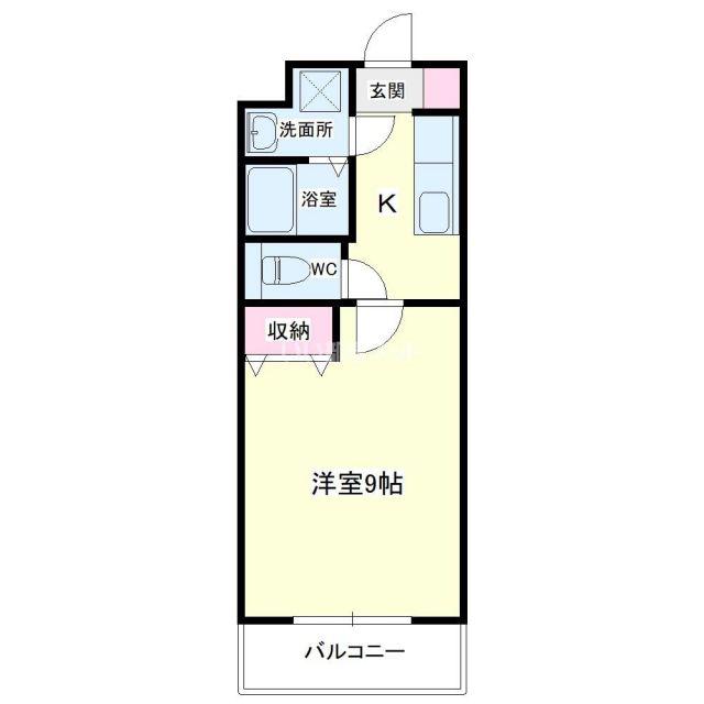 MANSION JULIA(1K/4階)の間取り写真