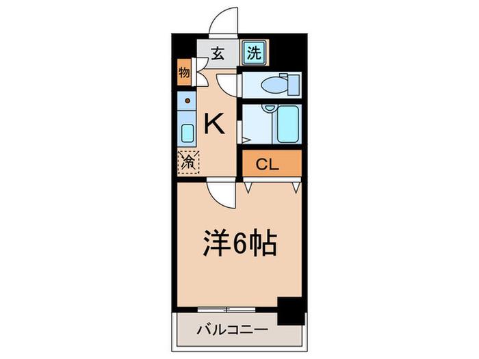 サンテミリオン池袋III(1K/7階)の間取り写真