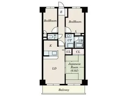 コスモリード八王子(3LDK/4階)の間取り写真