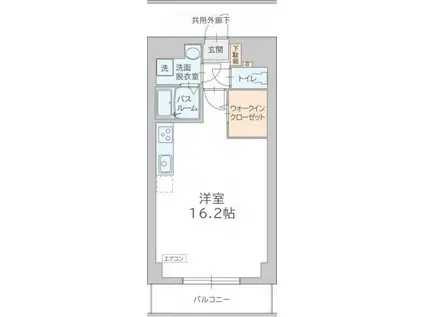 サンビルドI.S(ワンルーム/3階)の間取り写真