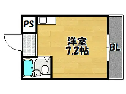 TTN鴻池新田(ワンルーム/2階)の間取り写真