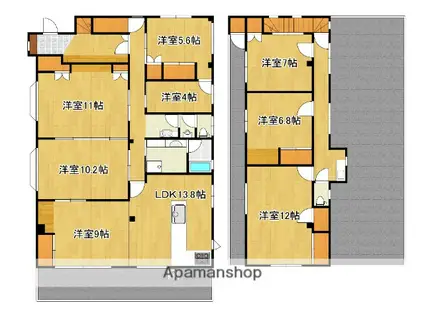 エンタープライズビル(7LDK/2階)の間取り写真