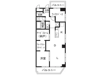 グレートメゾン荻島(2SLDK/5階)の間取り写真