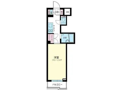 ルーブル豊玉II(1K/2階)の間取り写真