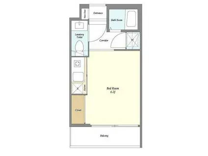 ベルファース都立大学(ワンルーム/1階)の間取り写真