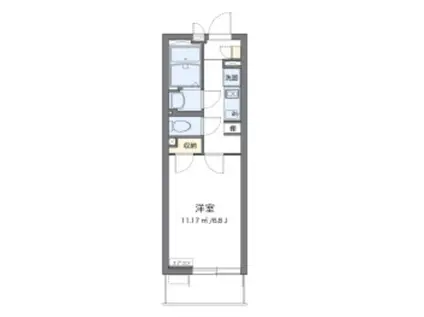 クレイノSONO(1K/3階)の間取り写真