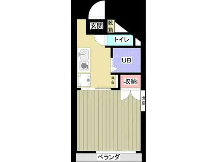 エル花園(1K/2階)の間取り写真