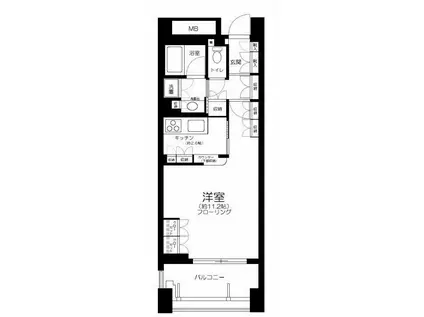 アクシルコート御茶の水(1K/7階)の間取り写真