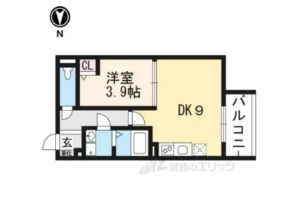 フェリーチェ(1LDK/2階)の間取り写真