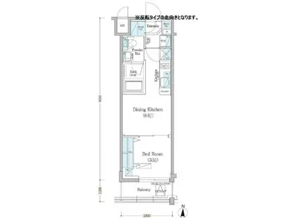 アーバネックス深川住吉(1DK/5階)の間取り写真