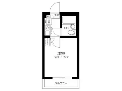 プライムガーデン桜上水(1K/2階)の間取り写真