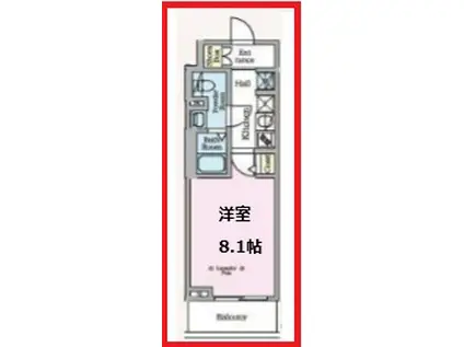 アークマークお花茶屋(1K/2階)の間取り写真