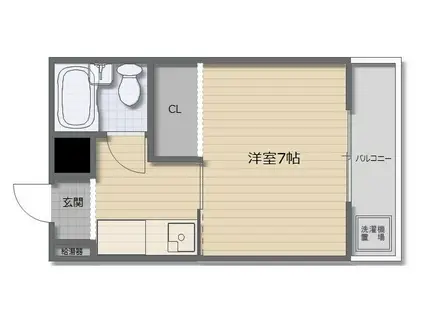 ハヤシマンション(1K/3階)の間取り写真