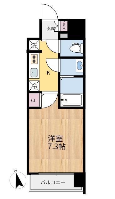 HF仙台本町レジデンス(1K/6階)の間取り写真