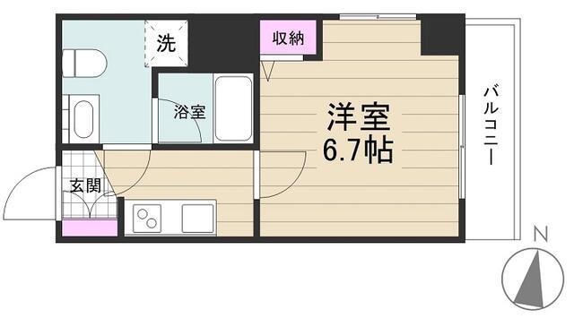 AZEST立石♯R(1K/3階)の間取り写真