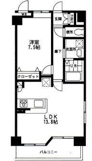 GLORIA3270(1LDK/3階)の間取り写真