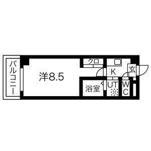 プロビデンス新瑞橋(1K/5階)の間取り写真