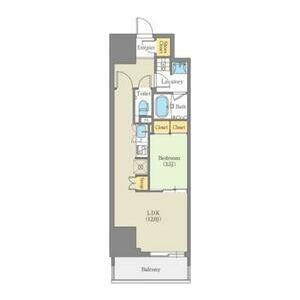 CORNES HOUSE NAGOYA(1LDK/5階)の間取り写真