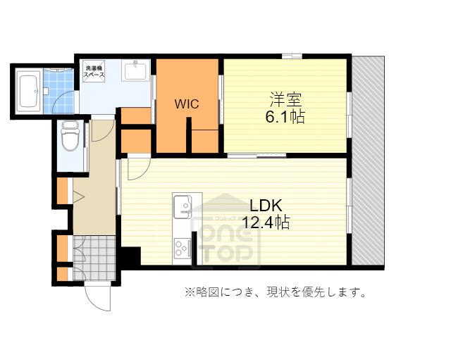 BONRAVIN TOYONAKA PREMIER(1LDK/1階)の間取り写真