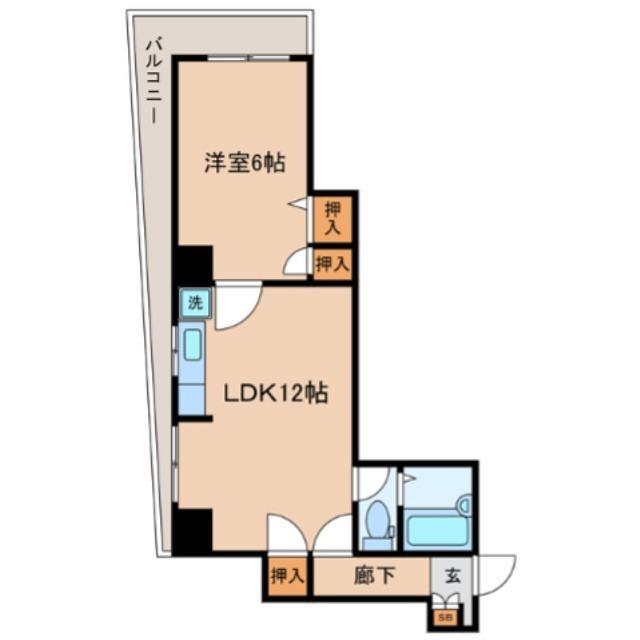 辰巳マンション(1LDK/3階)の間取り写真