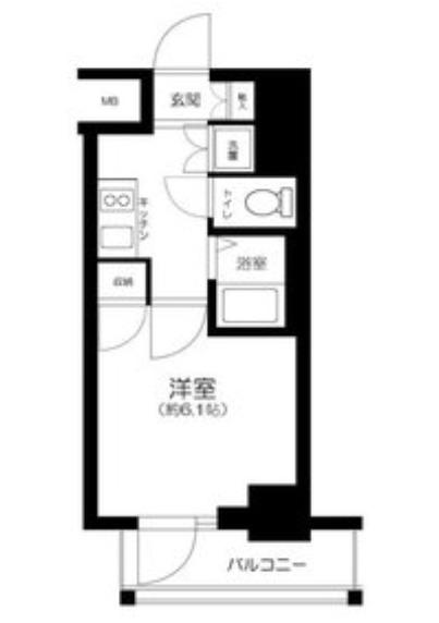 スパシエ アルテシモ VETTA(1K/2階)の間取り写真