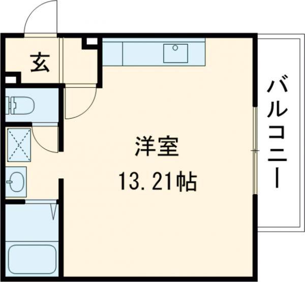 PREMIERE V(1K/1階)の間取り写真