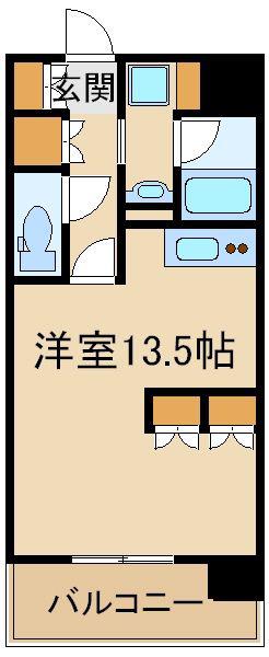 パークキューブ板橋本町(ワンルーム/14階)の間取り写真
