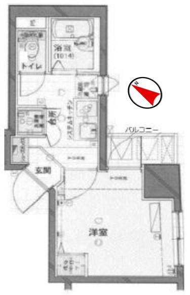 フォルトゥナ文京後楽園(1K/4階)の間取り写真