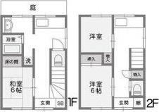 高寺アパート(3DK/1階)の間取り写真