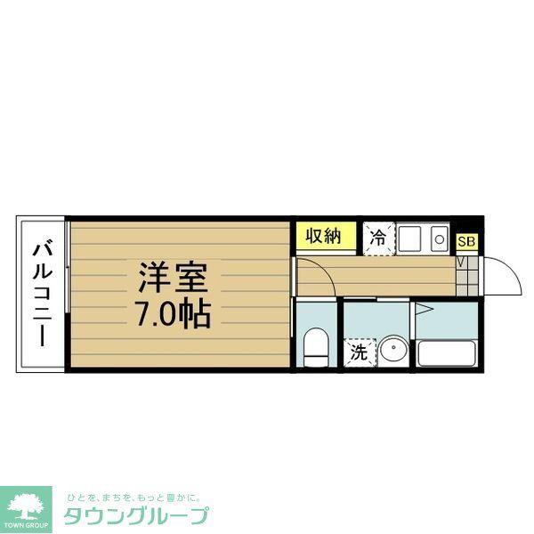 ボナ フォルトゥーナ(1K/1階)の間取り写真