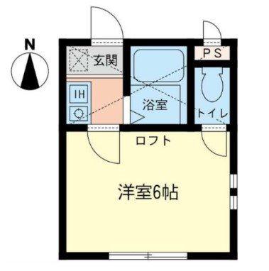 セルベール(1K/2階)の間取り写真