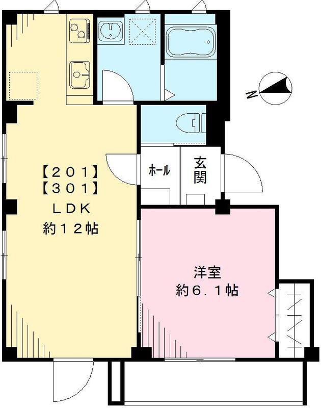 SOARE YUTENJI ソアレ祐天寺(1LDK/3階)の間取り写真
