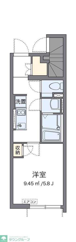 クレイノクラウディア駒込(1K/1階)の間取り写真