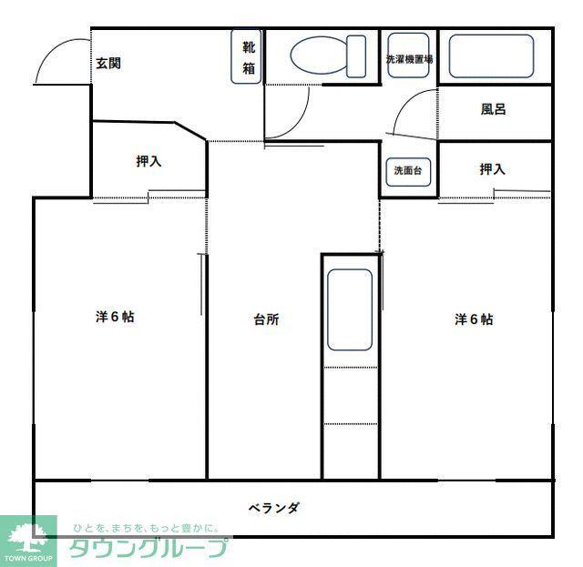 スカイマンション(ワンルーム/4階)の間取り写真