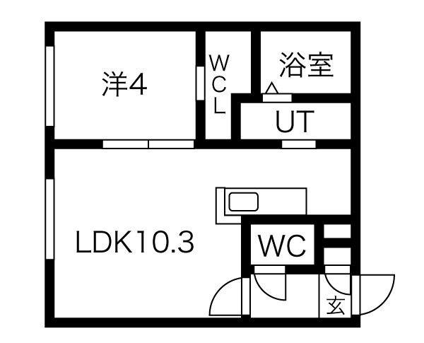 CISE YAMAHANA(1LDK/3階)の間取り写真