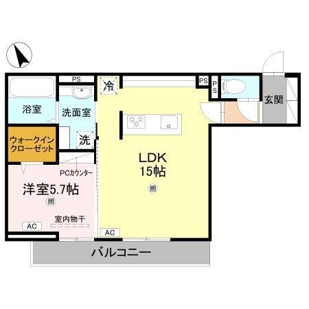 FT.RECOLTE(1LDK/3階)の間取り写真