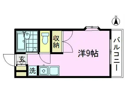 サンルーム小池(ワンルーム/3階)の間取り写真
