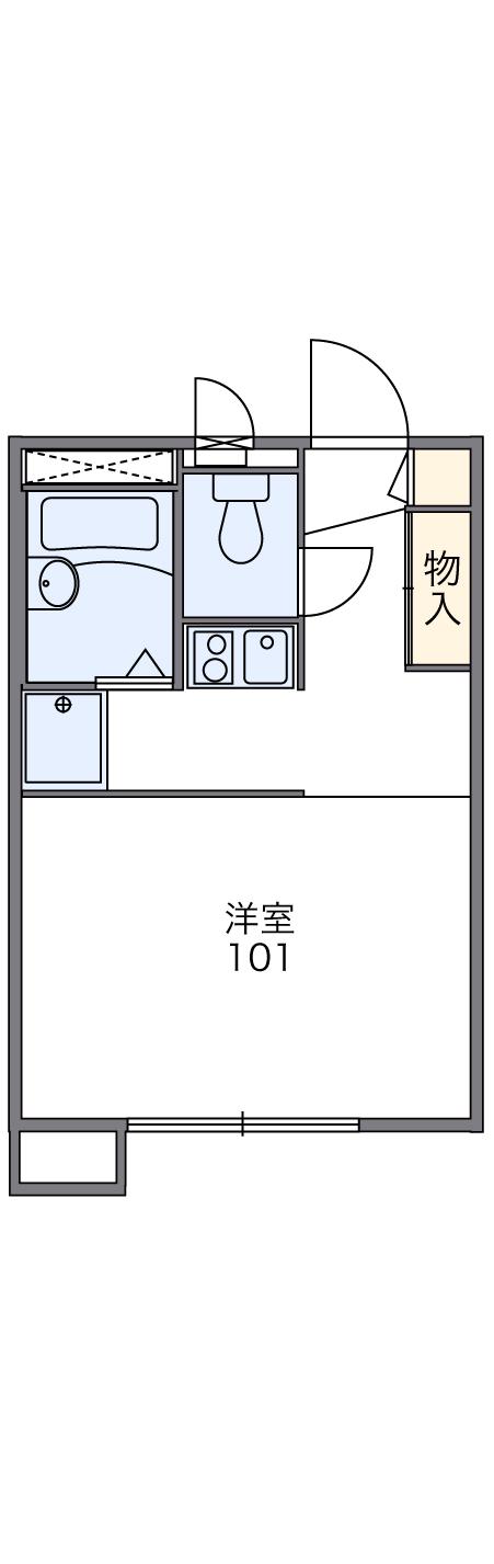 ＪＲ豊肥本線 光の森駅 徒歩72分 2階建 築28年(1K/1階)の間取り写真